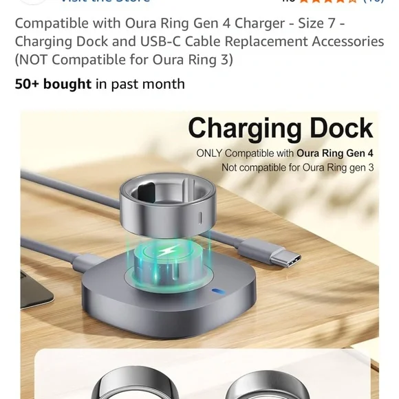 Silver Oura Ring Gen 4 Size 7